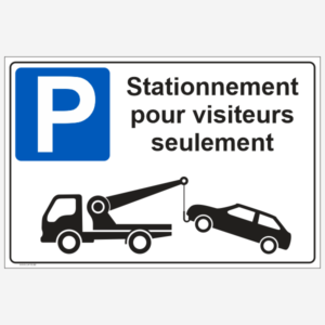 Stationnement pour visiteurs seulement Art.P1